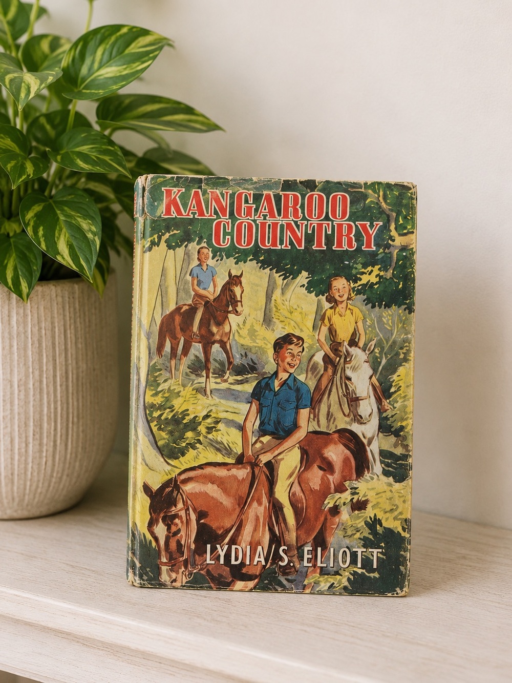 Kangaroo Country 1962‎ Lydia Elliott HC Childrens Book Vintage Illustrated Kids